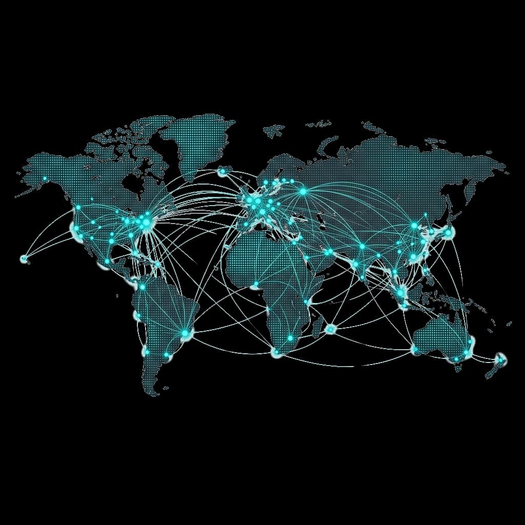 Global digital connectivity map and enterprise technology network